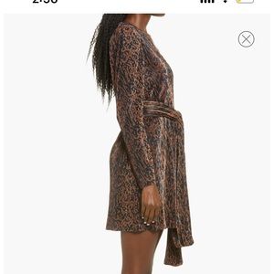 WAYF abstract leopard dress